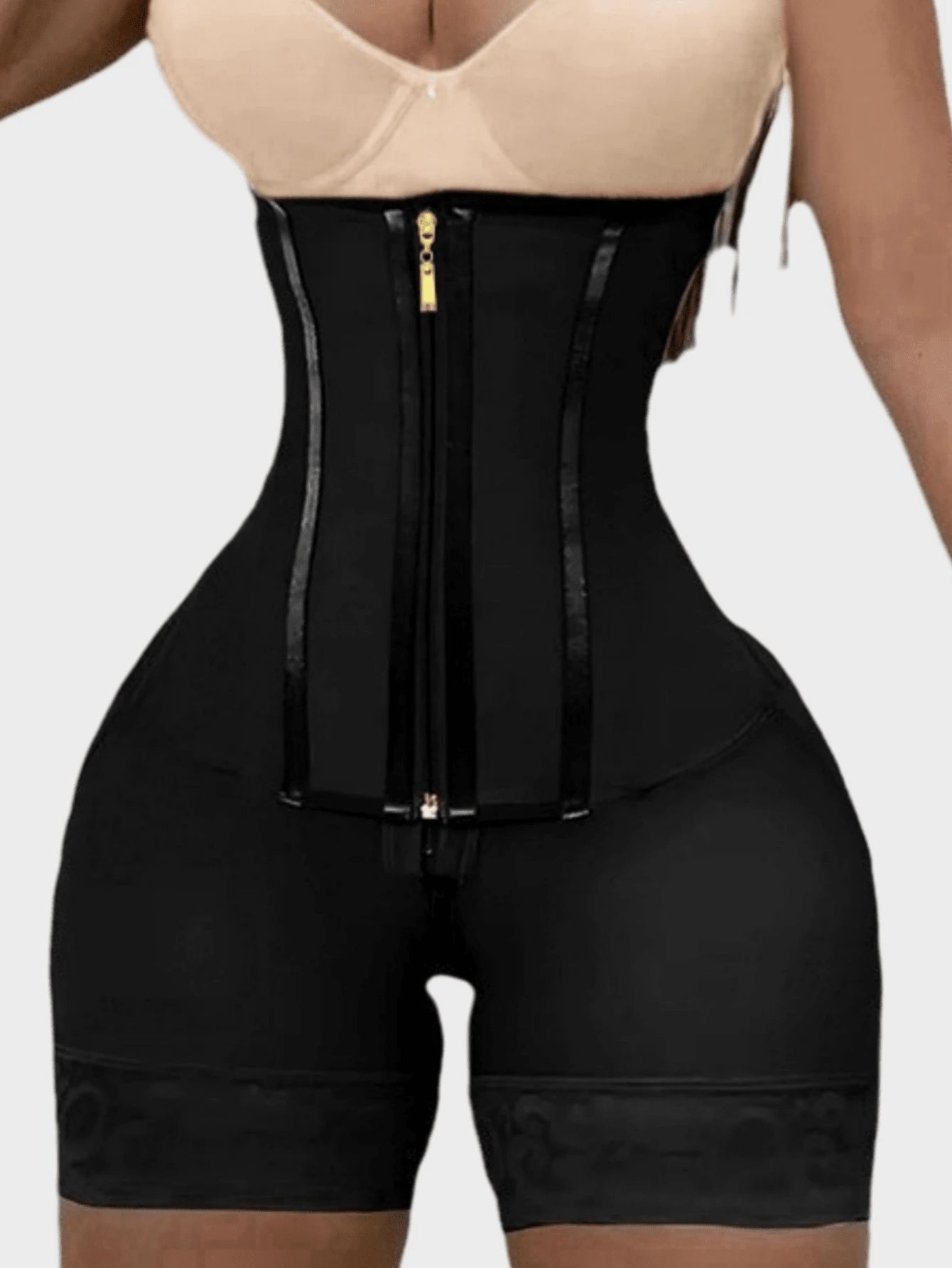 1 Pc Women Colombian High Waist Body Shaper Shorts ,Fajas Tummy Control Shapewear Bottoms,Leggings,Butt Lifter Thigh Slimming, Zipper Hip Enhancer ,High Compression Body Shaper Underwear,Suitable for Various Occasions 