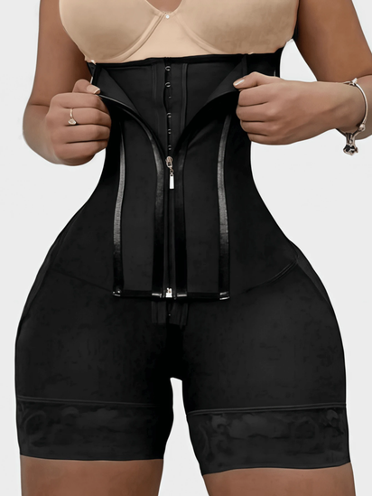 1 Pc Women Colombian High Waist Body Shaper Shorts ,Fajas Tummy Control Shapewear Bottoms,Leggings,Butt Lifter Thigh Slimming, Zipper Hip Enhancer ,High Compression Body Shaper Underwear,Suitable for Various Occasions 