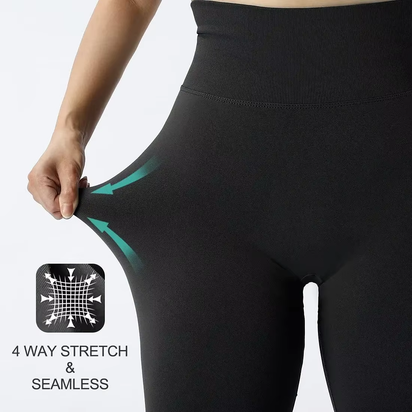 Knitted Seamless Fitness Leggings GYM Pants Women High Waist Push up Leggings Tight Peach Buttocks Yoga Pants