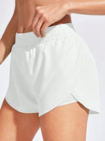 Exploreva 2 in 1 Tulip Hem Athletic Shortswomen Sweat Short, Gym Short, Biker Short